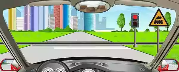 在这种情况的铁路道口要加速通过。