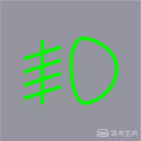 机动车仪表板上（如图所示）亮表示什么？