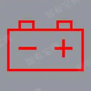 机动车仪表板上（如图所示）亮，提示发电机向蓄电池充电。